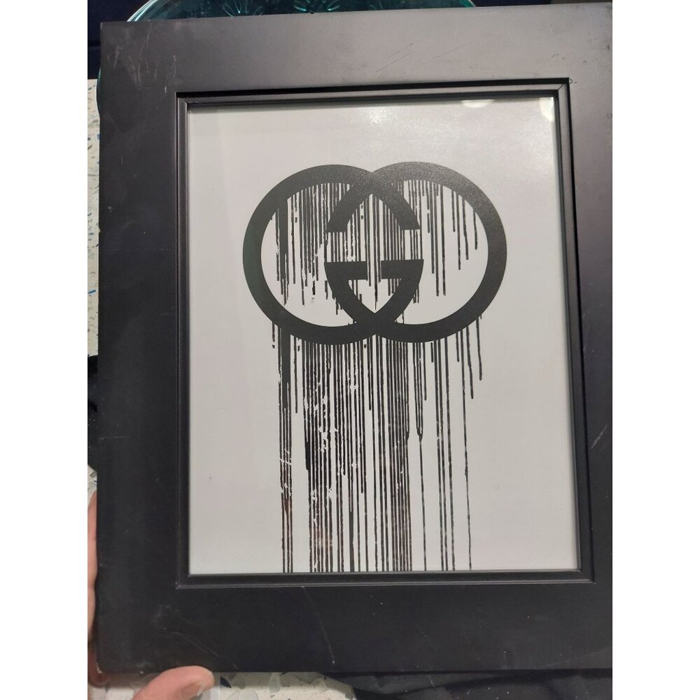 Gucci Wall Art Print With Black Frame